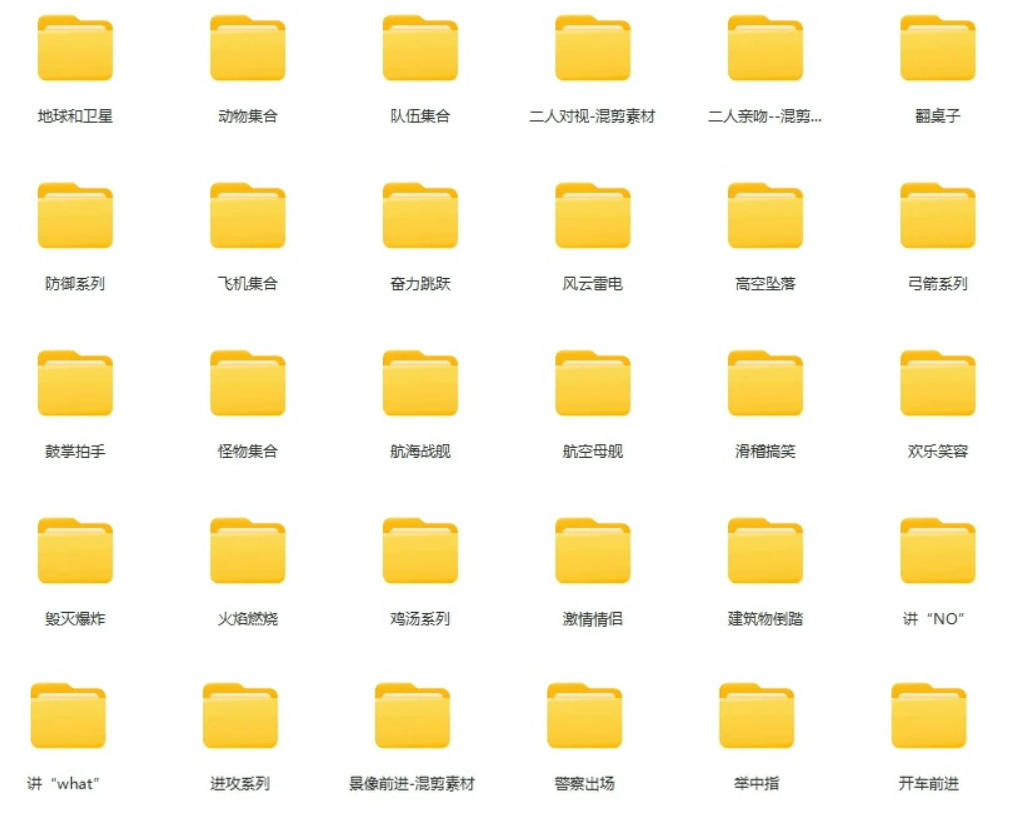 【影视剪辑素材合集】15800+高清混剪卡点｜热门影视精彩片段｜人物/城市/场景全覆盖，中文分类清晰——生财有道创业项目网-生财有道