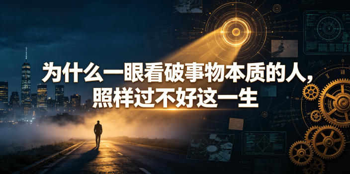 付费文章：为什么一眼看破事物本质的人，照样过不好这一生——生财有道创业项目网-生财有道