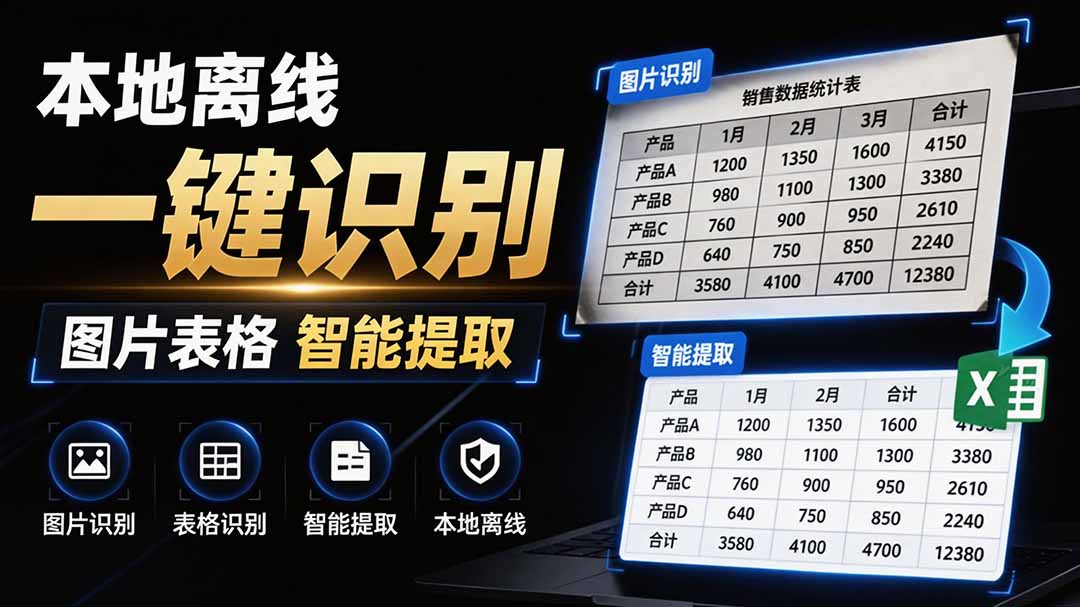 图片[2]-（19609期）体积仅70MB，图片一键智能提取表格工具来了！完全免费且离线使用，FastOCR智能表格识别软件V1.0_生财有道创业项目网-生财有道