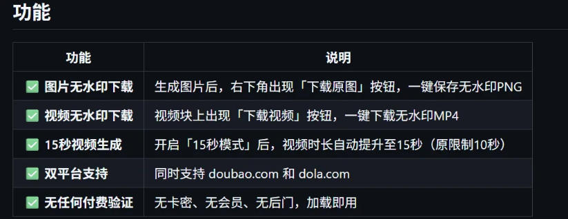 豆包生成15秒视频——浏览器插件，开源免费，纯净无验证，无需任何激活码——生财有道创业项目网-生财有道