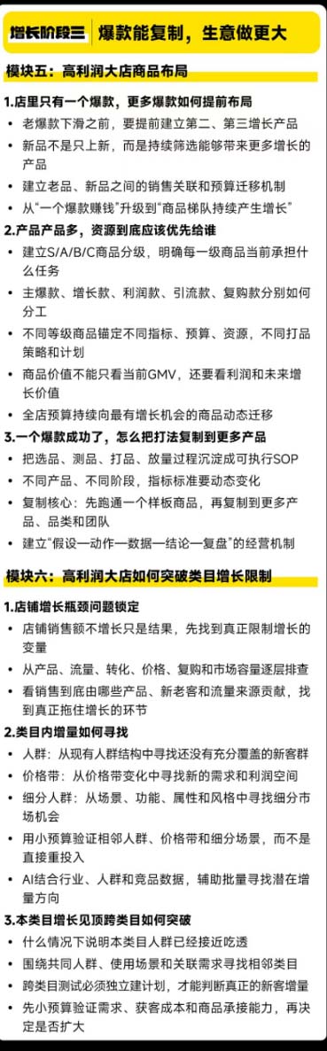 图片[6]-（20148期）天猫淘宝高利润经营增长班杭州线下课31期8月22-24日，做大销售额做高利润率，三天学透淘宝天猫经营增长_生财有道创业项目网-生财有道