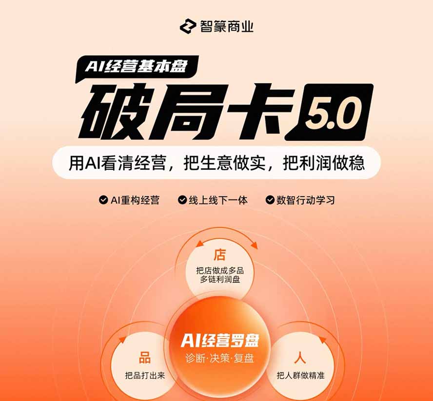 图片[3]-（19748期）淘宝天猫2026破局卡5.0：AI重构经营+线上线下一体化，用数据看清生意并搭建稳定利润基本盘_生财有道创业项目网-生财有道