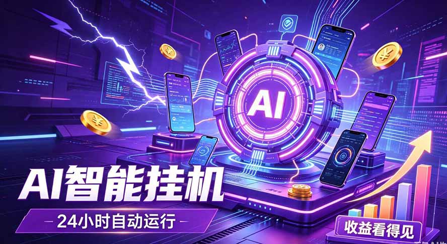 （19755期）AI智能广告挂机，躺赚新模式 设备托管运行，解放双手持续变现_生财有道创业项目网-生财有道