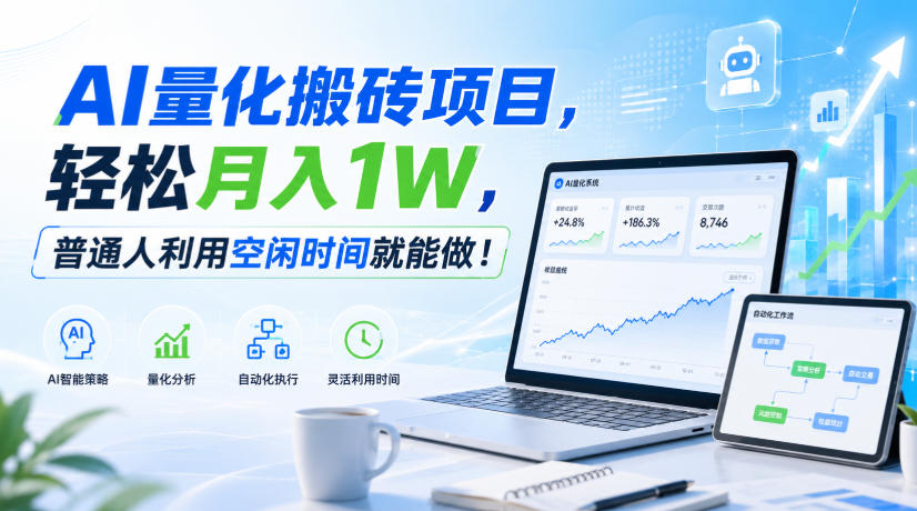 图片[1]-（20151期）AI量化搬砖项目，轻松月入1W，新手小白也能直接入局！_生财有道创业项目网-生财有道