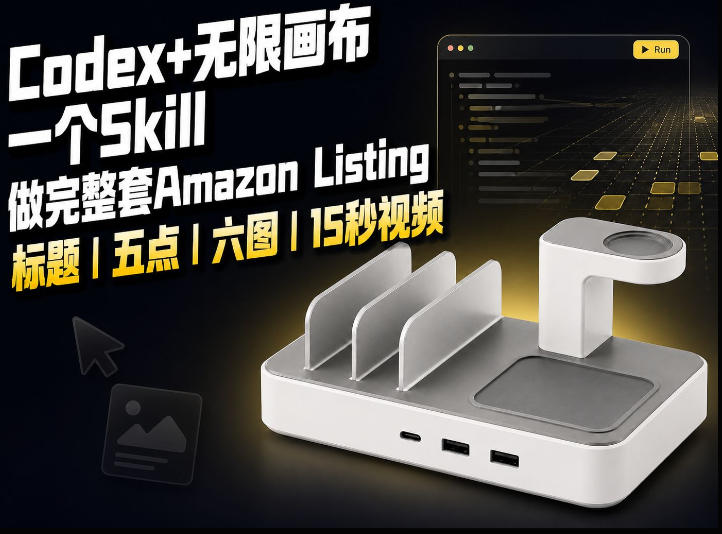 我用一个Codex Skill做完Amazon Listing：标题、五点、六图和视频全流程——生财有道创业项目网-生财有道