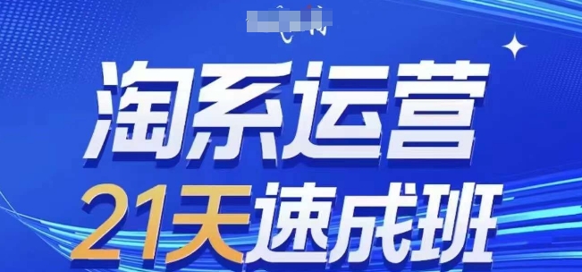 淘系运营21天速成班，0基础轻松搞定淘系运营，不做假把式，快速复制落地(更新26年8月)——生财有道创业项目网-生财有道