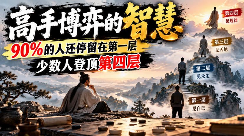 付费文章：高手博弈的智慧，90%的人还停留在第一层，少数人登顶第四层——生财有道创业项目网-生财有道