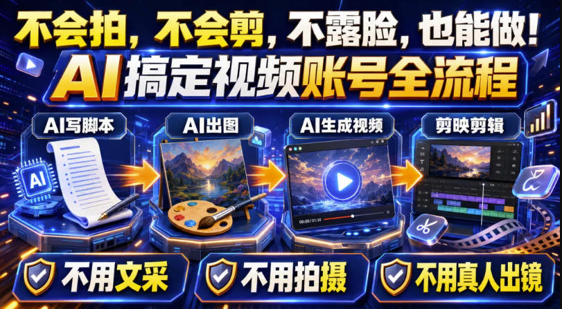 图片[1]-AI短视频起号实战项目，用AI做视频起号，45天涨粉12W，一条广告8.5k，广告接到手软，引流、变现两不误！——生财有道创业项目网-生财有道