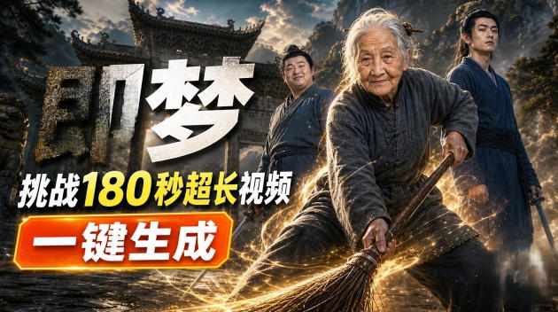 即梦挑战180秒超长视频！一键生成3分钟电影？完整制作流程详细分享！——生财有道创业项目网-生财有道