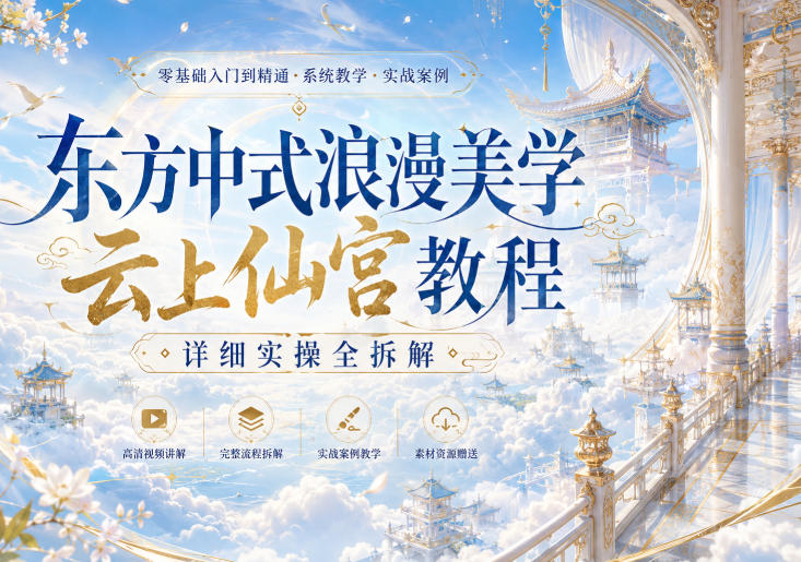 东方中式浪漫美学云上仙宫教程，详细实操全拆解——生财有道创业项目网-生财有道