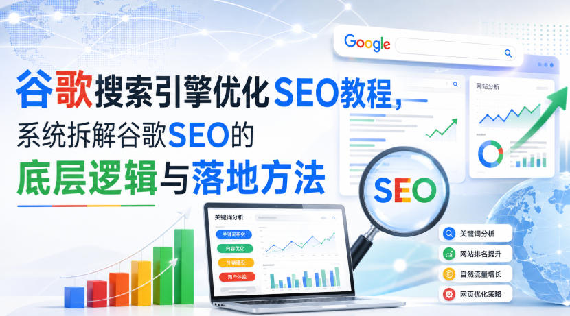 小白新君SEO·谷歌搜索引擎优化SEO教程,系统拆解谷歌SEO的底层逻辑与落地方法(部分更新2026)——生财有道创业项目网-生财有道