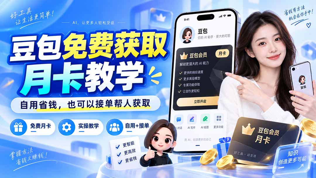 图片[2]-（20358期）豆包免费获取月卡教学，自用省钱，也可以接单帮人获取_生财有道创业项目网-生财有道