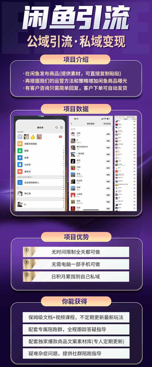 图片[3]-（20322期）闲鱼公域引流私域变现实战课：一部手机从零学习养号、选品、商品发布、每日运营与客户承接完整方法_生财有道创业项目网-生财有道