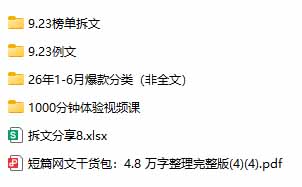 图片[3]-（20635期）某社群百人拆文交流群付费资源：千本爆款短篇拆解+每日拆文案例+网感训练+原创写作方法 (持续更新)_生财有道创业项目网-生财有道