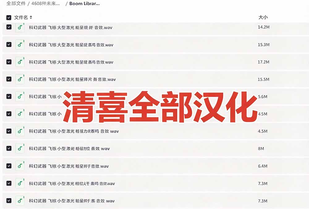 图片[4]-（20696期）顶级音效合集！4600+种未来科幻武器开枪射击战斗音效素材合集，全部中文汉化 Boom Library – Cyber W_生财有道创业项目网-生财有道