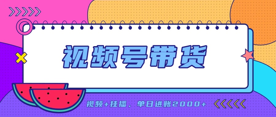 （20344期）日入2000+的副业，视频号带货，一部手机改写人生篇章，无需投资_生财有道创业项目网-生财有道