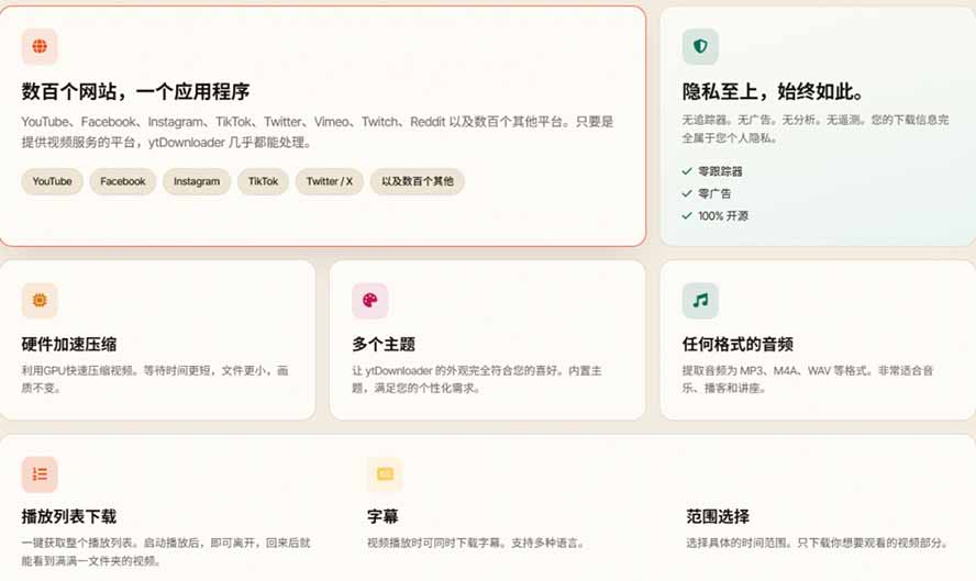图片[5]-（20796期）YouTube、B站超100+平台视频免费下载， 超级好用，多平台免费开源热门视频下载器 ytDownloader_生财有道创业项目网-生财有道