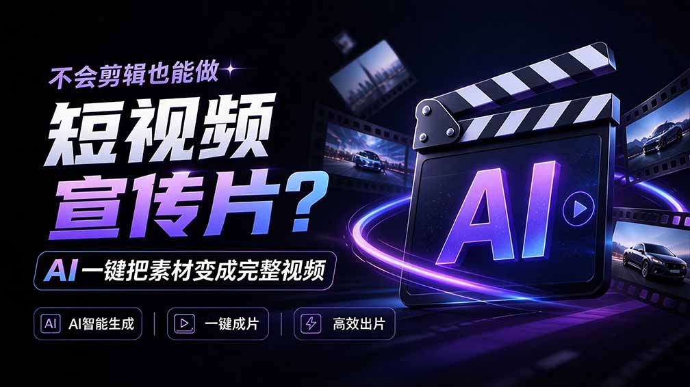 图片[2]-（21150期）我跪下来了！不会剪辑也能做短视频宣传片？ AI 一键把素材变成完整视频，真是神奇，OpenFilm 超省事_生财有道创业项目网-生财有道