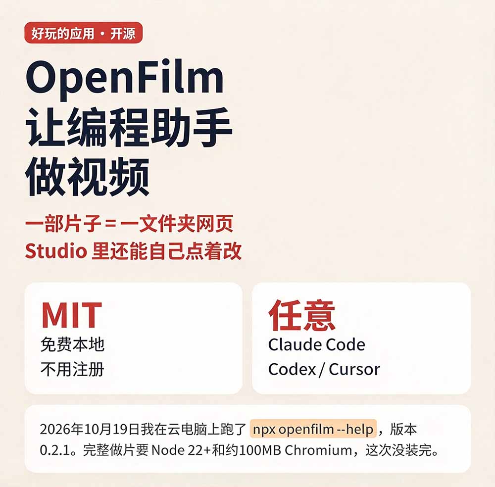 图片[3]-（21150期）我跪下来了！不会剪辑也能做短视频宣传片？ AI 一键把素材变成完整视频，真是神奇，OpenFilm 超省事_生财有道创业项目网-生财有道