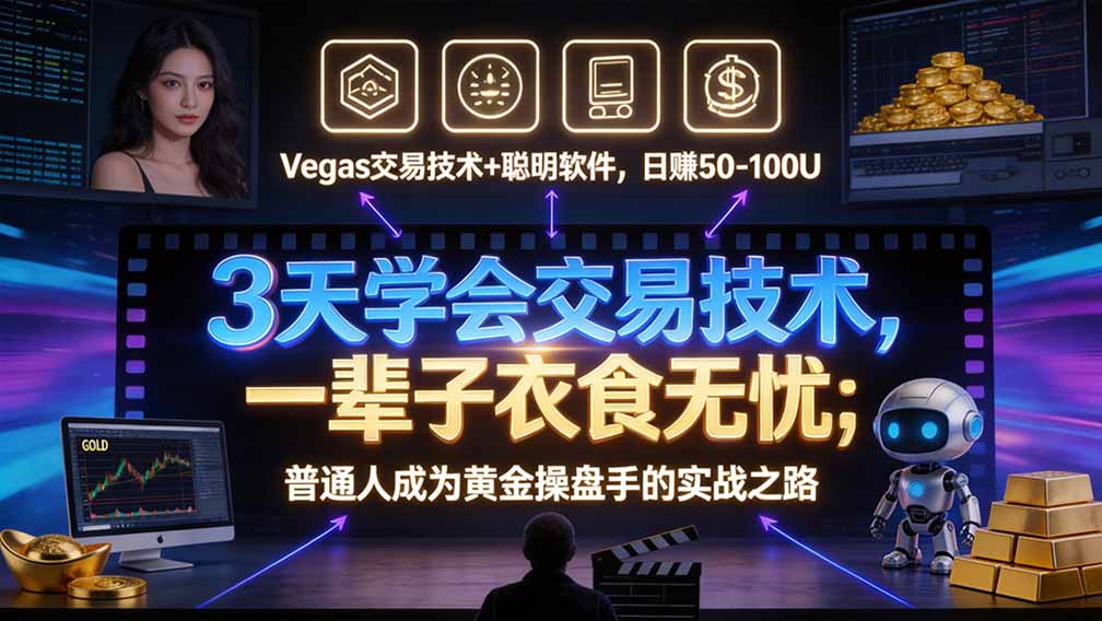 （20841期）“顺势而为交易系统”3天学会交易技术，聪明软件辅助，小白也能看懂趋势交易，日入30-100U,长期稳定_生财有道创业项目网-生财有道