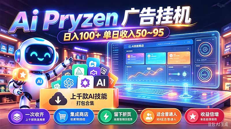 （21241期）Pyrzen广告挂机， 全自动挂机风口项目， 单日50-95/天 虽然不是很暴力但是很稳_生财有道创业项目网-生财有道