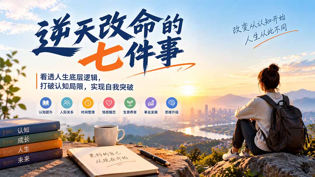 （21022期）付费文章：逆天改命的七件事，看透人生底层逻辑，打破认知局限，实现自我突破_生财有道创业项目网-生财有道