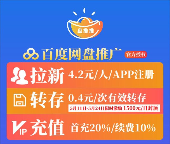 网盘拉新项目之百度网盘推广拉新权限开通官方入口，签约成功即送14天SVIP会员，转存就有奖励，附详细教程！-生财有道