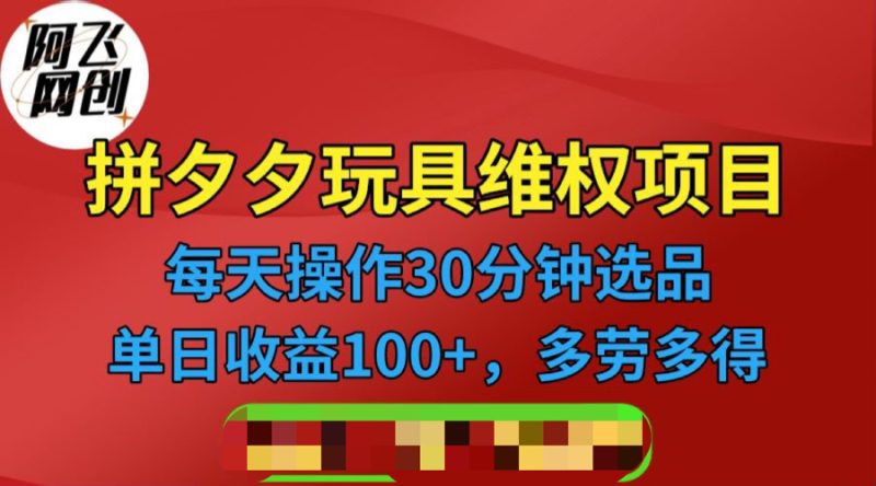 （6593期）拼多多3C玩具维权项目，一天操作半小时，稳定收入100+（仅揭秘）-生财有道