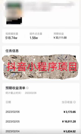 D1G馆长2023年收费990的抖音小程序变现新玩法,单号轻松日入200+-生财有道