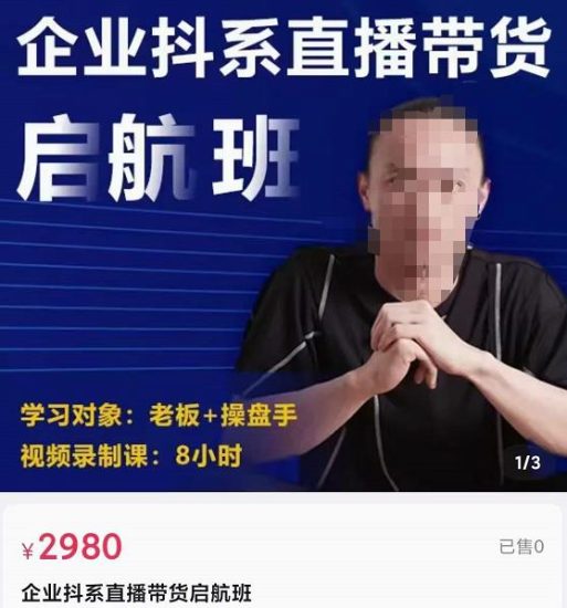 电商掌柜杨茂隆企业抖系直播带货启航班,正确入局方法,学这个课程就够了-生财有道