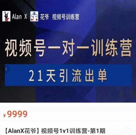AlanX花爷·视频号引流出单训练营，视频号引流出单必杀技-生财有道