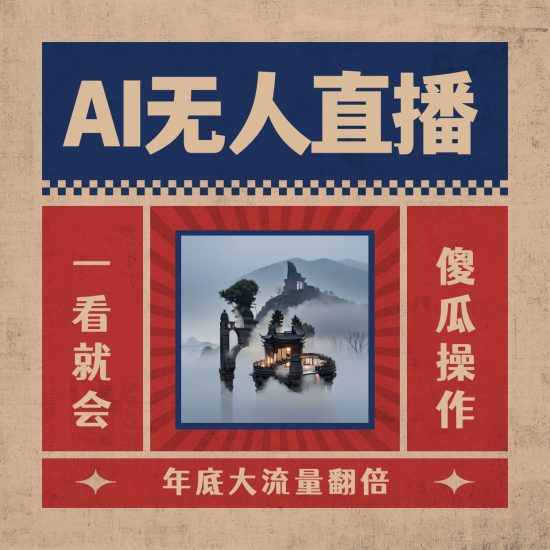 （8798期）AI无人直播一看就会，日入1000+无需真人出镜，小白迅速上手开播，下播就…-生财有道
