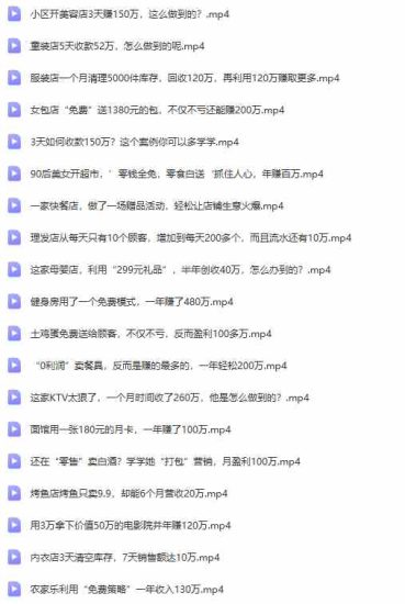 （9607期）真实有效391套商业模式，年入几十到几百万案例解析（电子书+视频+图文）-生财有道