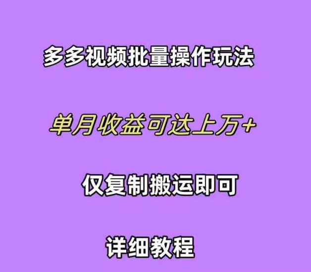 （10029期）拼多多视频带货快速过爆款选品教程 每天轻轻松松赚取三位数佣金 小白必…-生财有道