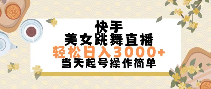 (11565期)快手美女跳舞直播,轻松日入3000+简单无脑-生财有道