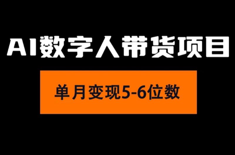 (11751期)2024年Ai数字人带货,小白就可以轻松上手,真正实现月入过万的项目-生财有道