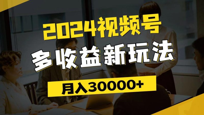 （11905期）2024视频号多收益新玩法，每天5分钟，月入3w+，新手小白都能简单上手-生财有道
