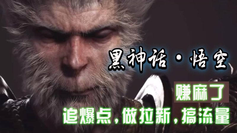 黑神话悟空离线完整版+修改器,追爆点做拉新搞流量,赚麻了_生财有道创业网-生财有道