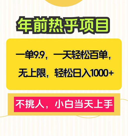(13795期)一单9.9,一天百单无上限,不挑人,小白当天上手,轻松日入1000+_生财有道创业项目网-生财有道