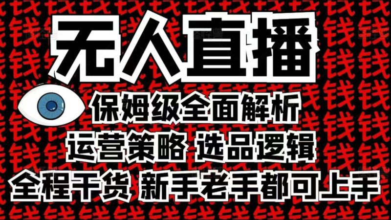 2025无人直播这么做就对了,保姆级全面解析,全程干货,新手老手都可上手——生财有道创业项目网-生财有道
