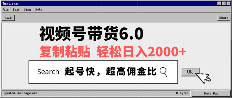 (14325期)视频号带货6.0,轻松日入2000+,起号快,复制粘贴即可,超高佣金比_生财有道创业项目网-生财有道