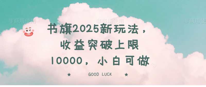 （14519期）书旗2025新玩法，收益突破上限10000，小白可做_生财有道创业项目网-生财有道