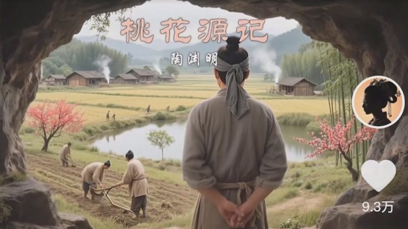 把课本里的古文做成爆火AI视频!流量猛的不行,7个作品涨粉23万+_生财有道创业网-生财有道