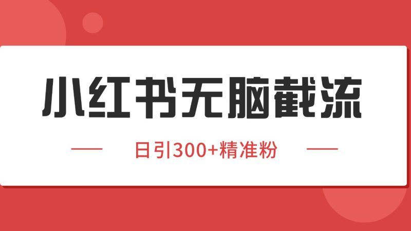 小红书截流同行客源，独家野路子获客玩法 日引200+暴力获客_生财有道创业网-生财有道