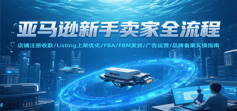 亚马逊新手卖家全流程，注册收款/Listing上架优化/ FBA/FBM发货/广告运营/品牌备案_生财有道创业网-生财有道