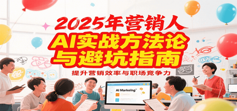 2025年营销实战方法论与避坑指南,利用AI提升营销效率与职场竞争力_生财有道创业网-生财有道