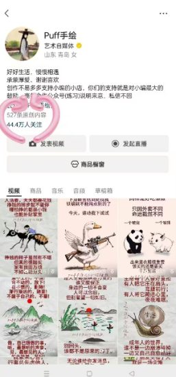 Puff手绘视频号分成项目，三天过分成计划，简单易上手，适合新手——生财有道创业项目网-生财有道