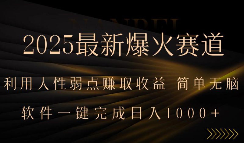 （15675期）2025最新爆火赛道，利用人生弱点赚取收益，全程一键批量制作，小白轻松..._生财有道创业项目网-生财有道