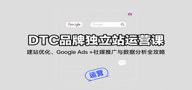 DTC品牌独立站运营课:建站优化、Google Ads + 社媒推广与数据分析全攻略_生财有道创业网-生财有道