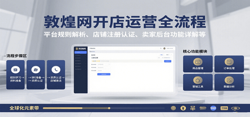 敦煌网开店运营全流程：平台规则解析、店铺注册认证、卖家后台功能详解等_生财有道创业网-生财有道